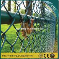 2015 new products guangzhou factory galvanized chain wire fance/chainlink security fencing