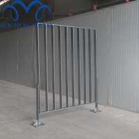 10mm thickness iron bar fence/galvanized steel fence/vertical bar fencing to Taiwan