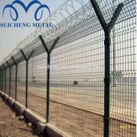 welded wire mesh fence with V panel Y post &all accessories