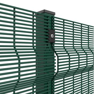 Wire mesh 358 fence with razor barbed wire anti climb