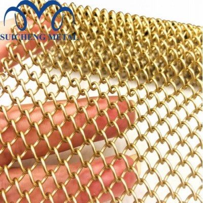 Durable Beautiful Metal Wire Mesh Curtains For Space Divider And Decoration